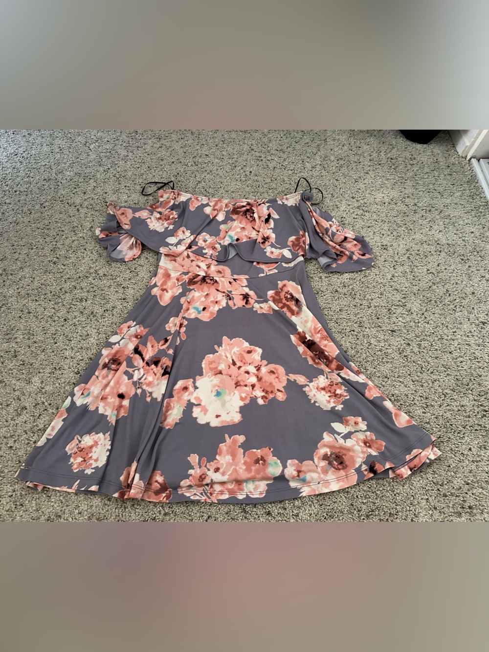 Windsor Dusty Purple Floral Mini Dress